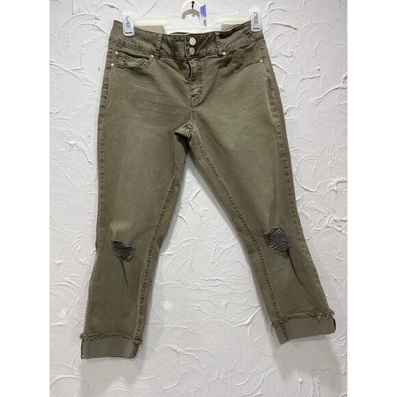 Refuge Women Olive Green Cargo Pants - Size: 10 - Picture 1 of 7